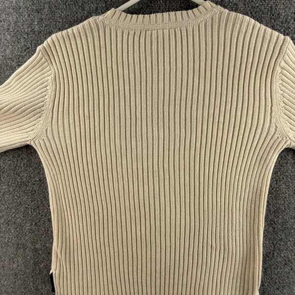 Ralph Lauren Polo Jeans Women Flag Sweater Ribbed Knit Embroidered XL Cotton - Picture 12 of 13